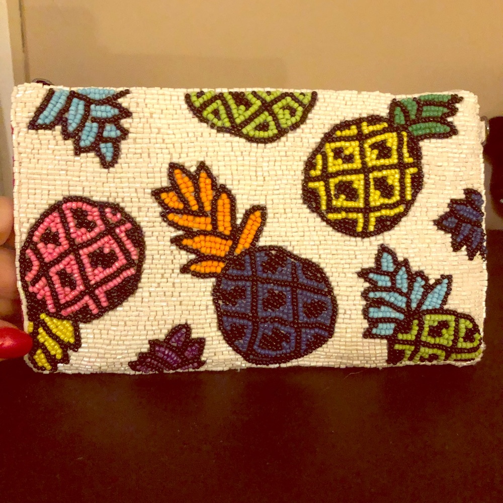 Sequined Mary Frances clutch